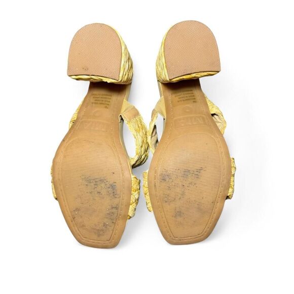 MIA Felicity Natural Raffia Braided Double Band Heel Slip On Sandal Size 7 - Picture 4 of 7